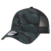 Chicago White Sox 9FORTY A-Frame Trucker Adjustable Hat - Black | New Era