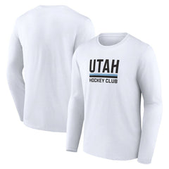 Utah Mammoth Fanatics Secondary Logo Long Sleeve T-Shirt White