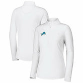 Detroit Lions Women's Sport Playa Vista IslandZone Quarter-Zip Jacket - White on sale