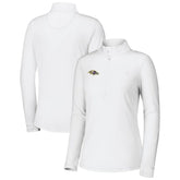 Baltimore Ravens Women's Sport Playa Vista IslandZone Quarter-Zip Jacket - White sale