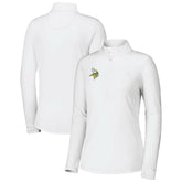 Minnesota Vikings Women's Sport Playa Vista IslandZone Quarter-Zip Jacket - White for sale