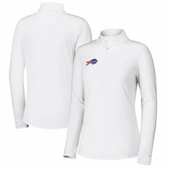 Buffalo Bills Women's Sport Playa Vista IslandZone Quarter-Zip Jacket - White for sale
