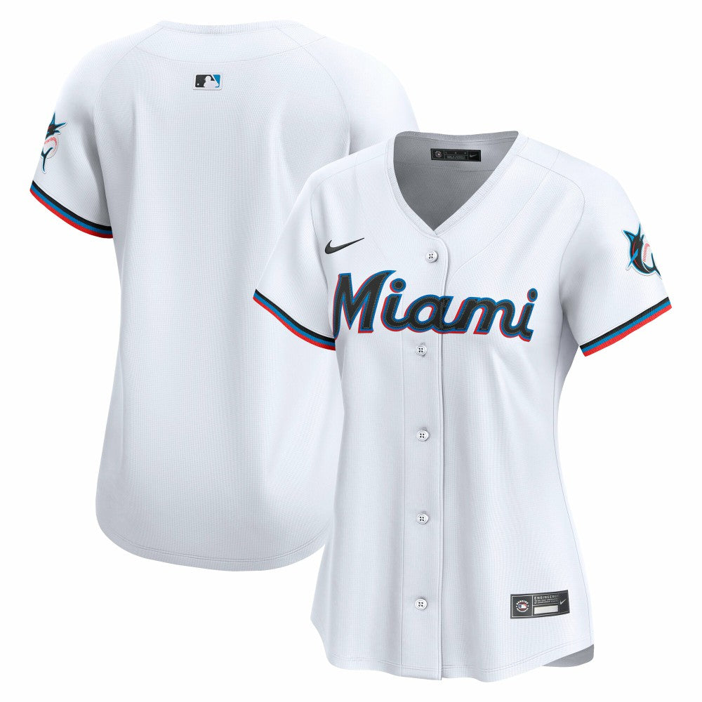 Miami Marlins Women's Home Limited Jersey - White | Nike