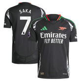 Bukayo Saka Arsenal 2024/25 Away Player Jersey - Black | Adidas on sale