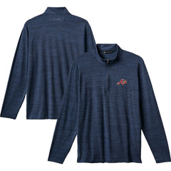 Atlanta Braves TravisMathew The Heater Quarter-Zip Pullover Top - Navy