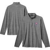 Chicago Cubs TravisMathew The Heater Quarter-Zip Pullover Top - Gray
