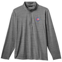 Chicago Cubs TravisMathew The Heater Quarter-Zip Pullover Top - Gray