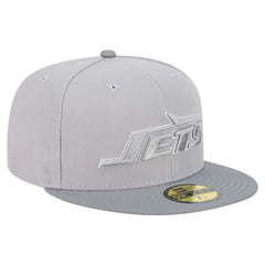 New York Jets New Era Iron Cloud 59FIFTY Fitted Hat - Gray/Graphite discount