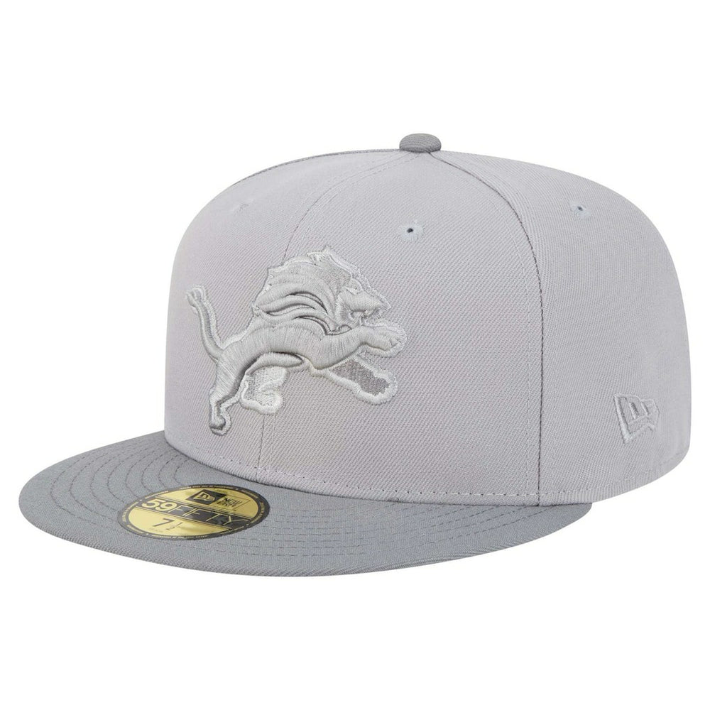 Detroit Lions New Era Iron Cloud 59FIFTY Fitted Hat - Gray/Graphite for sale
