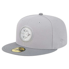 Pittsburgh Steelers New Era Iron Cloud 59FIFTY Fitted Hat - Gray/Graphite discount