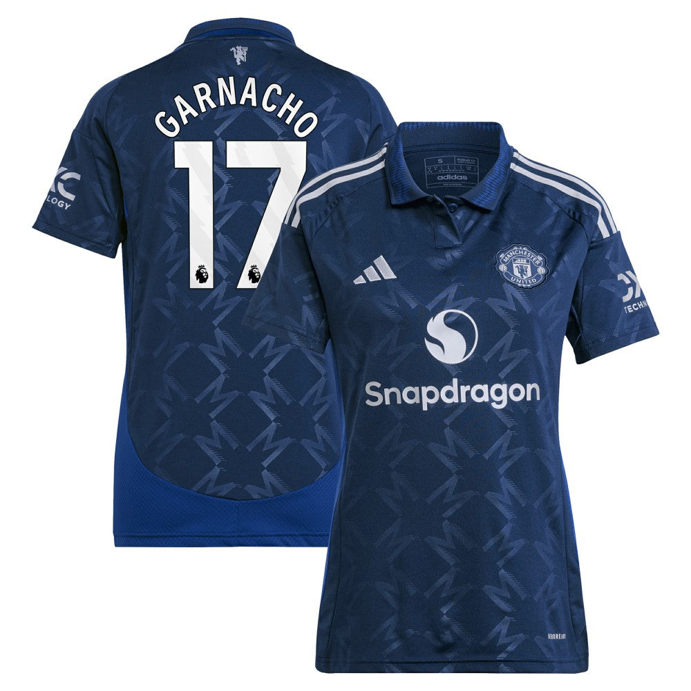 Alejandro Garnacho Manchester United Women's 2024/25 Away Replica Player Jersey - Navy | Adidas discount