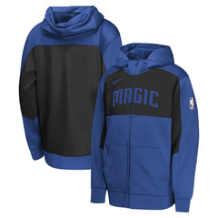 Orlando Magic Youth Authentic On-Court Showtime Performance Full-Zip Hoodie - Blue/Black | Nike outlet