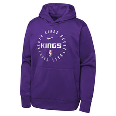 Sacramento Kings Youth Performance Practice Spotlight Pullover Hoodie - Purple | Nike online