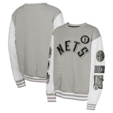 Brooklyn Nets Youth Star Treatment Pullover Sweatshirt - Gray for sale