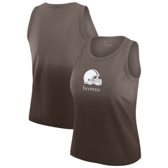 Cleveland Browns WEAR by Erin Andrews x Gracie Hunt Women's Ombre Tank Top - Brown outlet
