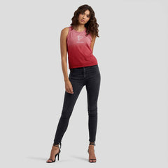 Atlanta Falcons WEAR by Erin Andrews x Gracie Hunt Women's Ombre Tank Top - Scarlet cheap