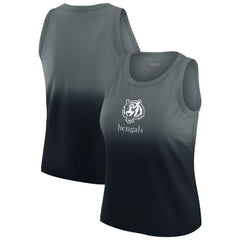 Cincinnati Bengals WEAR by Erin Andrews x Gracie Hunt Women's Ombre Tank Top - Black sale