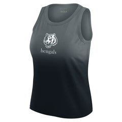 Cincinnati Bengals WEAR by Erin Andrews x Gracie Hunt Women's Ombre Tank Top - Black sale