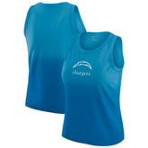 Los Angeles Chargers WEAR by Erin Andrews x Gracie Hunt Women's Ombre Tank Top - Blue sale