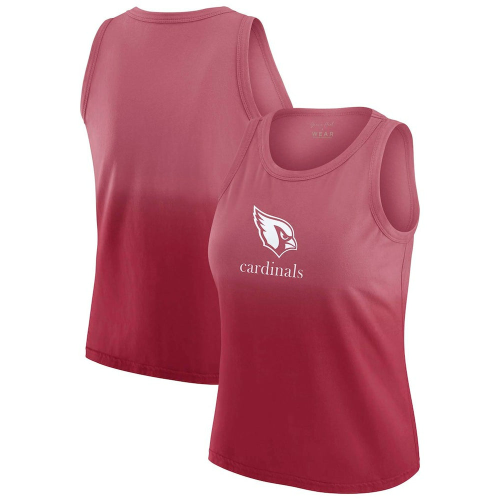 Arizona Cardinals WEAR by Erin Andrews x Gracie Hunt Women's Ombre Tank Top - Cardinal cheap