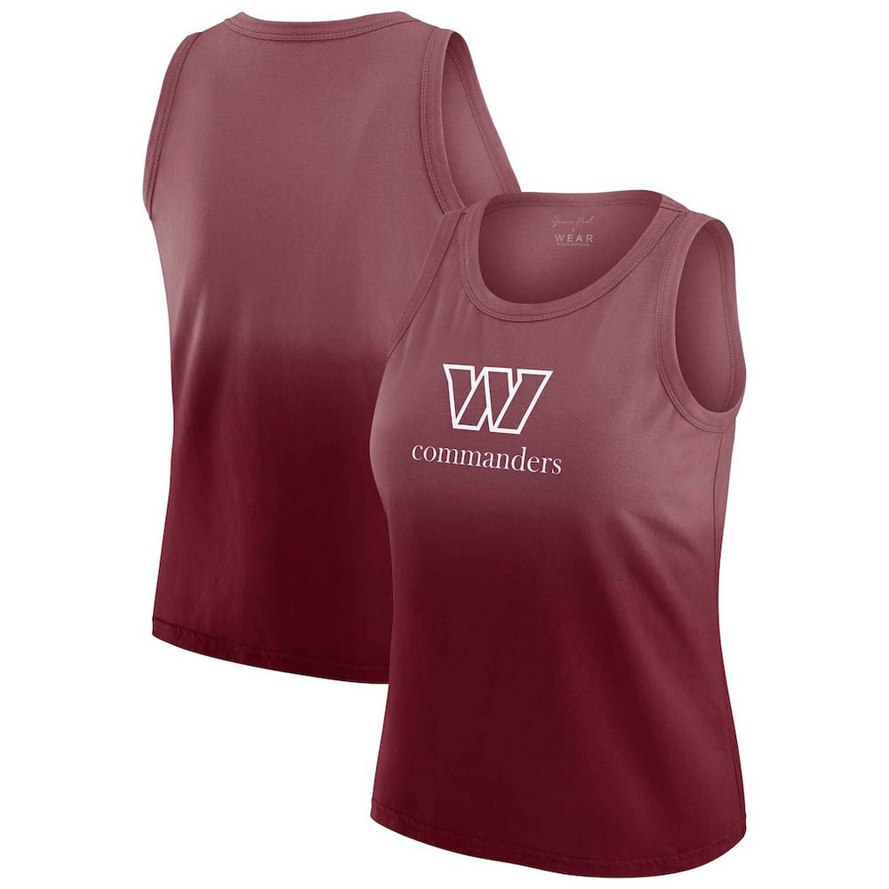 Washington Commanders WEAR by Erin Andrews x Gracie Hunt Women's Ombre Tank Top - Burgundy outlet