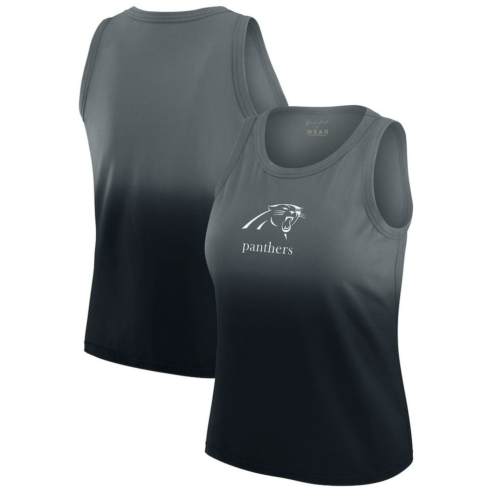 Carolina Panthers WEAR by Erin Andrews x Gracie Hunt Women's Ombre Tank Top - Black sale