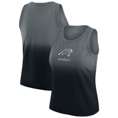 Carolina Panthers WEAR by Erin Andrews x Gracie Hunt Women's Ombre Tank Top - Black sale