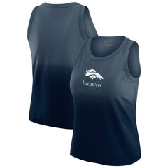 Denver Broncos WEAR by Erin Andrews x Gracie Hunt Women's Ombre Tank Top - Navy outlet