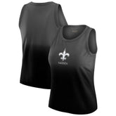 New Orleans Saints WEAR by Erin Andrews x Gracie Hunt Women's Ombre Tank Top - Black sale