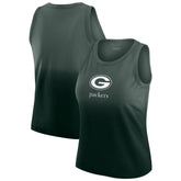 Green Bay Packers WEAR by Erin Andrews x Gracie Hunt Women's Ombre Tank Top - Green cheap