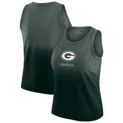 Green Bay Packers WEAR by Erin Andrews x Gracie Hunt Women's Ombre Tank Top - Green cheap