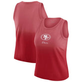San Francisco 49ers WEAR by Erin Andrews x Gracie Hunt Women's Ombre Tank Top - Scarlet discount