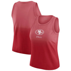 San Francisco 49ers WEAR by Erin Andrews x Gracie Hunt Women's Ombre Tank Top - Scarlet discount