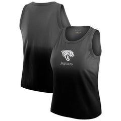 Jacksonville Jaguars WEAR by Erin Andrews x Gracie Hunt Women's Ombre Tank Top - Black for sale