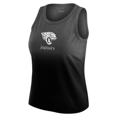 Jacksonville Jaguars WEAR by Erin Andrews x Gracie Hunt Women's Ombre Tank Top - Black for sale