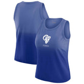 Los Angeles Rams WEAR by Erin Andrews x Gracie Hunt Women's Ombre Tank Top - Royal on sale