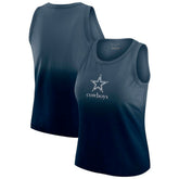 Dallas Cowboys WEAR by Erin Andrews x Gracie Hunt Women's Ombre Tank Top - Navy discount