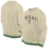 Texas Rangers St. Patrick's Day Twill Pullover Sweatshirt - Cream | New Era