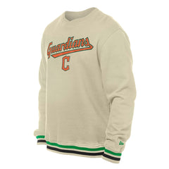 Cleveland Guardians St. Patrick's Day Twill Pullover Sweatshirt - Cream | New Era