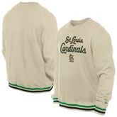 St. Louis Cardinals St. Patrick's Day Twill Pullover Sweatshirt - Cream | New Era