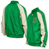 Boston Red Sox St. Patrick's Day Ripstop Raglan Quarter-Zip Windbreaker - Kelly Green | New Era