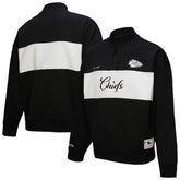 Kansas City Chiefs Women's Quarter-Zip Jacket - Black outlet
