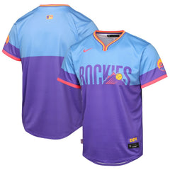 Colorado Rockies Youth 2025 City Connect Limited Jersey - Purple/Light Blue | Nike