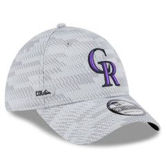 Colorado Rockies 2025 MLB Clubhouse 39THIRTY Flex Hat - Gray | New Era