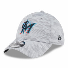 Miami Marlins 2025 MLB Clubhouse 39THIRTY Flex Hat - Gray | New Era