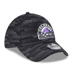 Colorado Rockies 2025 MLB Clubhouse 39THIRTY Flex Hat - Black | New Era