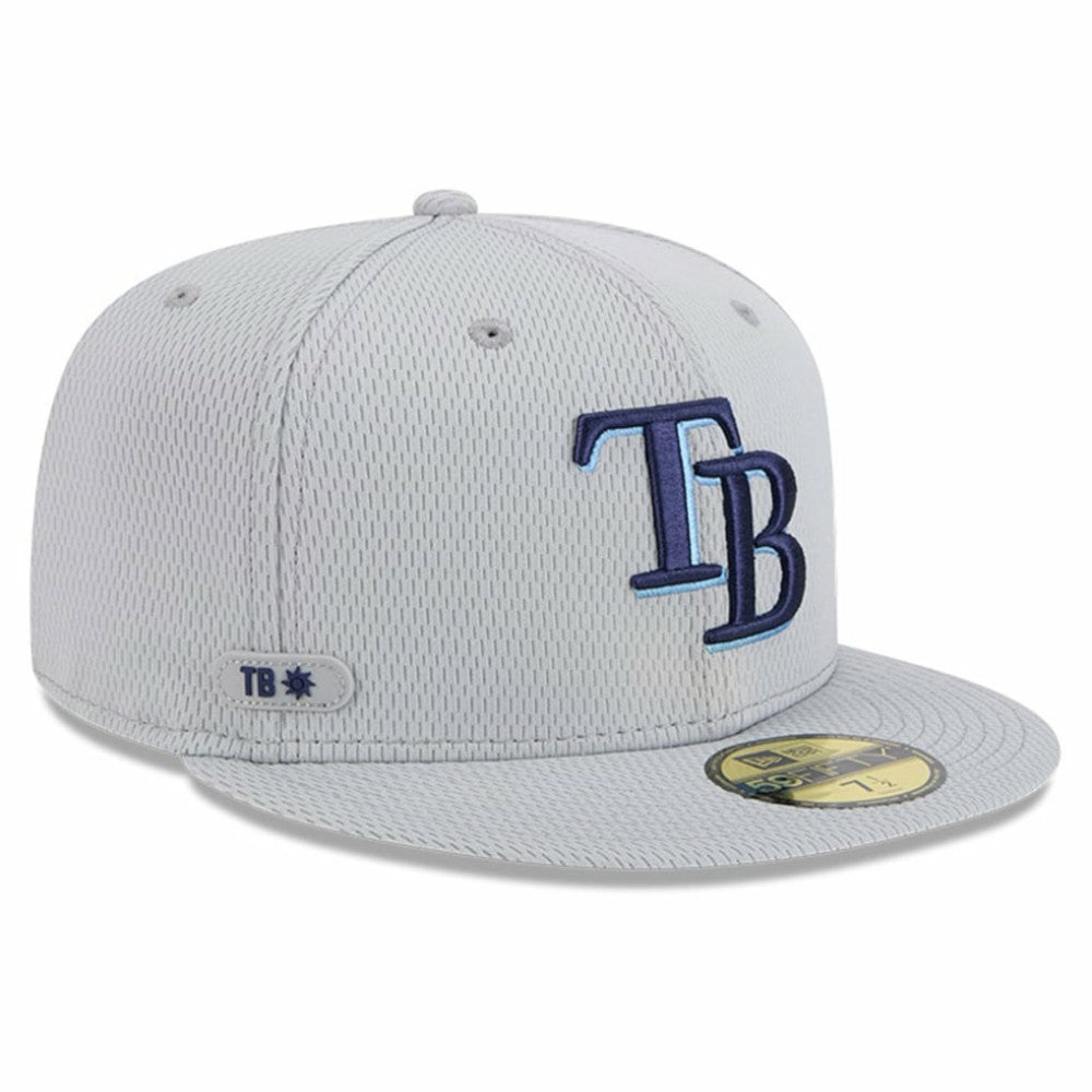 Tampa Bay Rays 2025 MLB Clubhouse 59FIFTY Fitted Hat - Gray | New Era