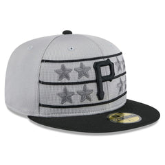 Pittsburgh Pirates 2025 Batting Practice 59FIFTY Fitted Hat - Gray/Black | New Era