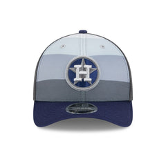 Houston Astros 2025 Batting Practice 9FORTY M-Crown Adjustable Hat - Gray/Navy | New Era