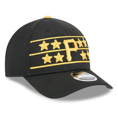 Pittsburgh Pirates 2025 Batting Practice 9FORTY M-Crown Adjustable Hat - Black | New Era